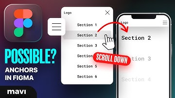 Hamburger Menu Items as ANCHORS - Is THIS Possible in Figma? (Click to Scroll Down)