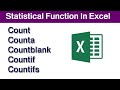 Count, Counta, Countblank, Countif, Countifs Formulas in Excel For Beginners Step by step.
