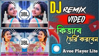 Avee Player DJ Remix Editing 🔥 Bass Boosted Music Visualizer | Professional Template Tutorial