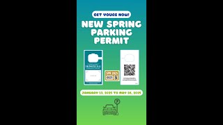 NEW Spring Parking Permit
