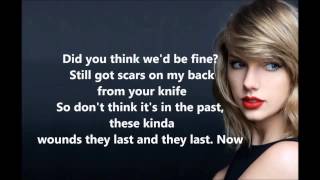 Taylor Swift - Bad Blood Lyrics