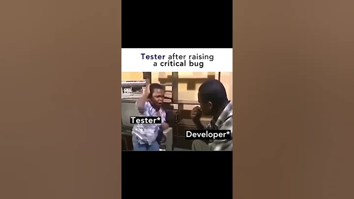 Test Engineer vs Developer   #tester #developer