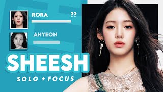 BABYMONSTER 베이비몬스터 'SHEESH' Solo/Focus Screen Time Distribution