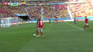 WM 2014 Brasilien Schweiz vs Ecuador Goal 2:1