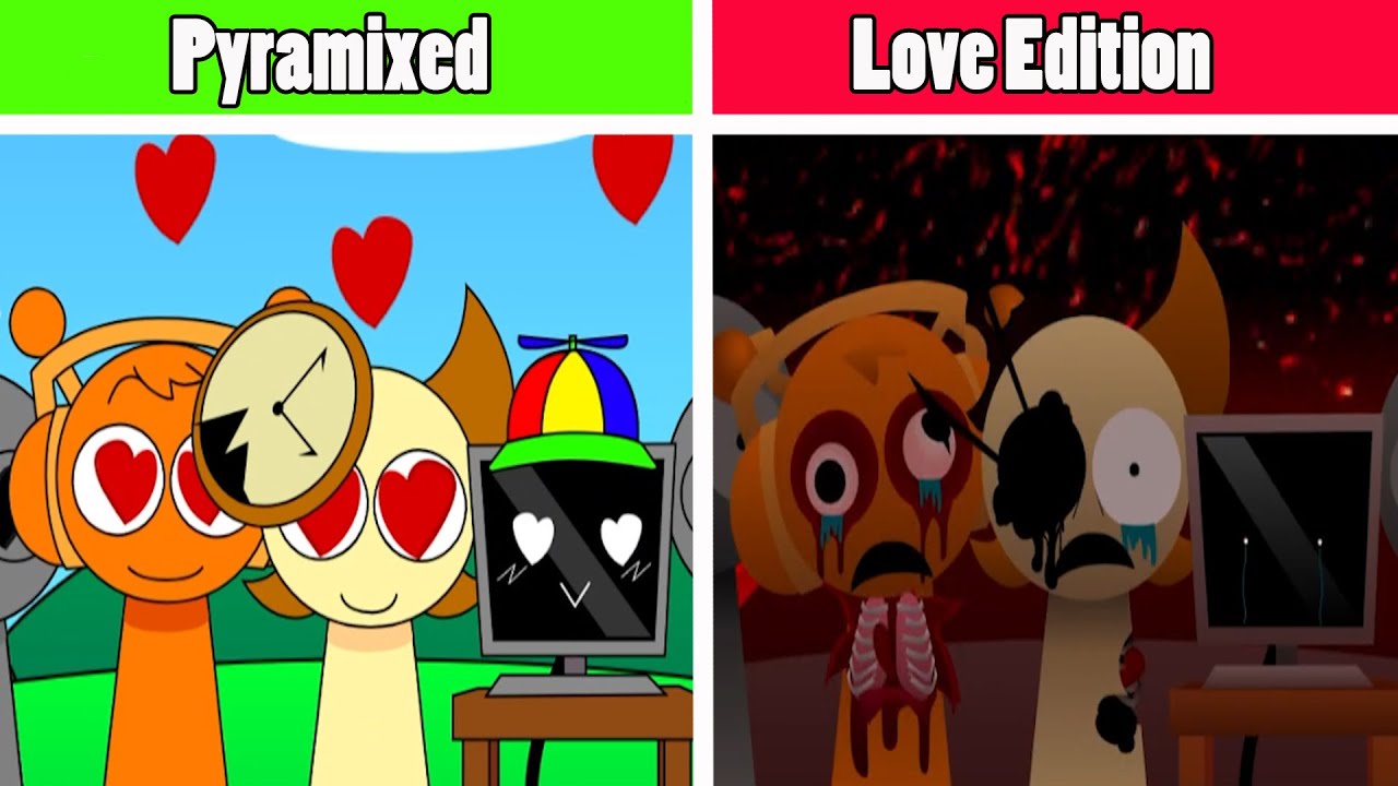Incredibox Sprunki Pyramixed Love Edition All Bonuses Characters (New ...