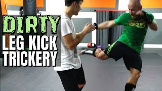 My Dirtiest Leg Kick Mixups Yet | Guaranteed to Score Points in Kickboxing