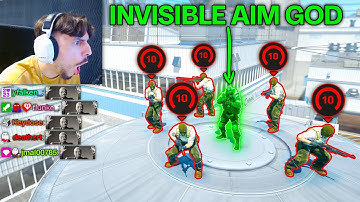 INVISIBLE CS2 AIM GOD vs. 5 FACEIT LEVEL 10s (1v5)