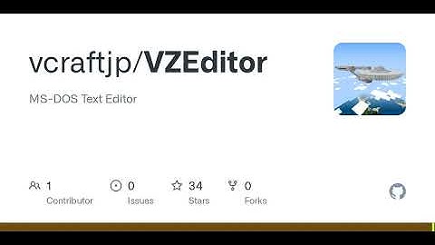 GitHub - vcraftjp/VZEditor: MS-DOS Text Editor