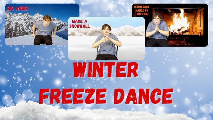 Winter Freeze Dance - The Kiboomers Preschool Movement Songs - Brain Breaks  