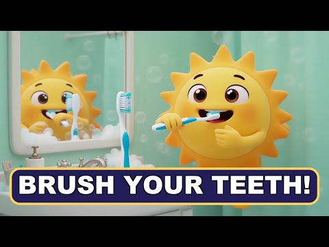 Brush Brush Bright Teeth | Tooth Brushing Song for Kids