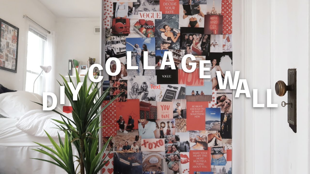 Diy Aesthetic Collage Wall Youtube