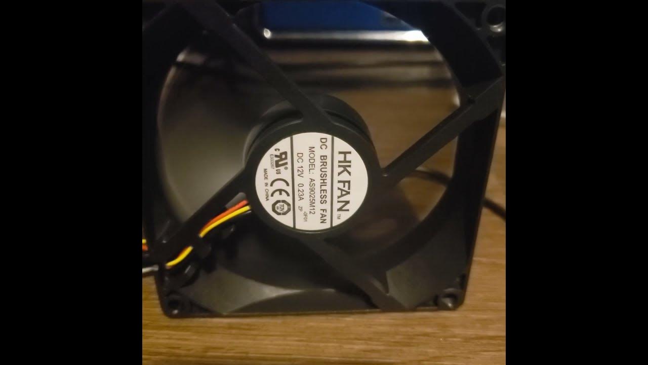 rare hk fan (HUNTKEY) as9025m120f01 12v 0.23a 9225 dc brushless