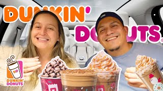 Trying EVERYTHING on Dunkin's New Holiday Menu! ☕️🎅🏼