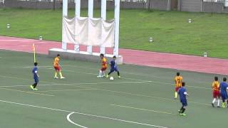 嘉道理vs將軍澳官中(2014.5.13.學界D3足球九龍三區丙組四強)之大力中柱