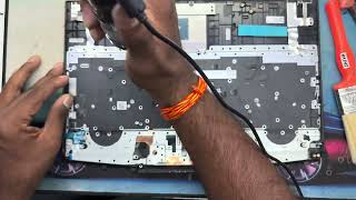 How to Disassemble HP 15-dk: Keyboard Fitting and Battery Installation Tutorial #hp #hp15dk #kalika 