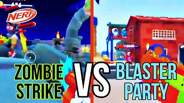 ZOMBIE STRIKE VS BLASTER PARTY EVENT! (NERF Superblast)