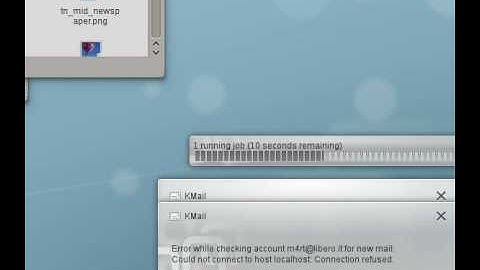 Notifications in KDE Plasma Desktop 4.5