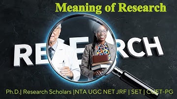 1. Meaning of Research | Research Methodology | UGC NET Paper 1 | PhD | SET (in HINDI -ENG Mix)