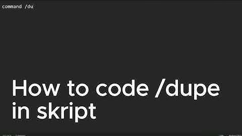 How to code /dupe | Skript Tutorials