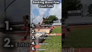 Ranking Worst Pole Vault Fails #shorts #funny