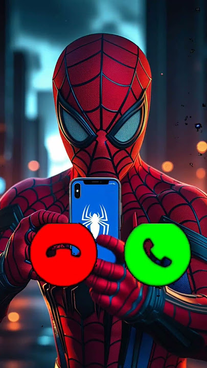 Spiderman is calling you prank. #shorts #calling #prank #iphone #ringtone