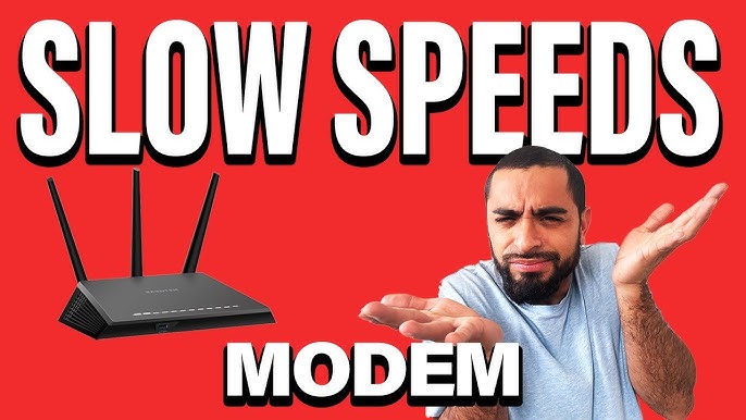 your internet speed through your modem - YouTube