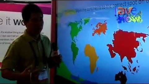 InfoComm 2011 -  Display DLP Mitsubishi 92" com eBeam