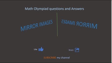 Math Olympiad - Reasoning Chapter : Mirror Images | RRB | SSC CGL | NTPC | competitive exams