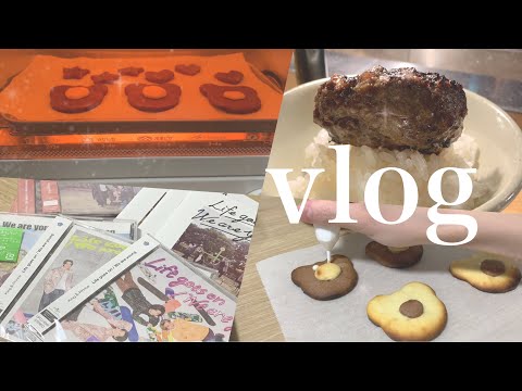 【vlog】絶品お肉とお米🍚クッキー作り🍪CDフラゲ