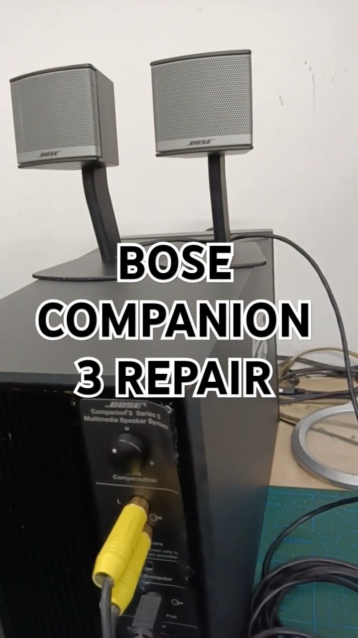 Bose Companion 3 Repair - YouTube