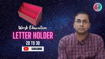 letter holder out of paper I 3d geometric shapes  I  saroj subudhi  I  work education I diy
