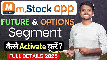 How to Activate f&o in mStock | How to Open Future And Options In mstock app | mstock f&o Activation