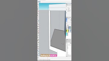 Railing in Sketchup #sketchup #viral #railings #howtodraw