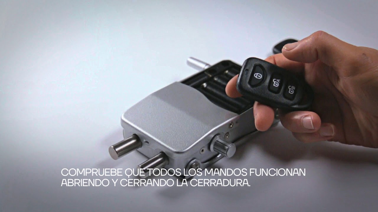 Cerradura invisible con mando a distancia - Con alarma