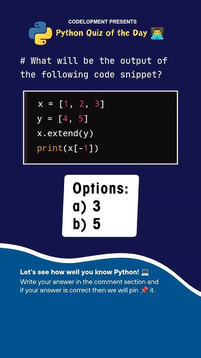 Python Quiz: Question 74 👨‍💻 #shorts - YouTube