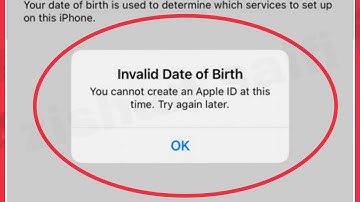 iPhone Fix Invalid date of birth You cannot create an Apple ID at this time In Apple Account Problem