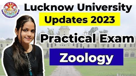 Lucknow University Practical examination of zoology department#Lucknow_university#lu_news