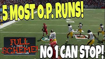 OVERPOWERED RUN SCHEME! The 5 MOST HARD 2 STOP Run Plays (in 1 Playbook) in Madden 20!