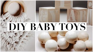 List of 20+ natural hanging baby toys