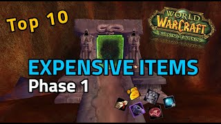TOP 10 Expensive Items TBC Classic Phase 1