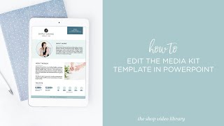 How to Edit the Media Kit Template in Powerpoint