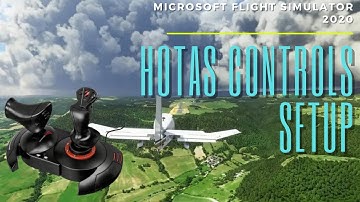 HOW TO SETUP HOTAS X CONTROLS MICROSOFT FLIGHT SIMULATOR 2020