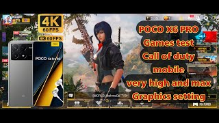 Poco X6 Pro | Call of Duty Mobile Gameplay | Max Graphics | IN BR season 4