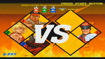 Capcom VS SNK 2 Ryu Ken Shin Akuma arcade mode