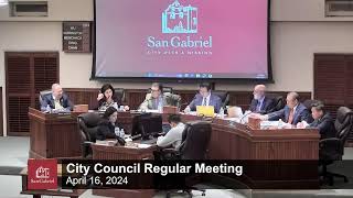 City Council Meeting - April 16, 2024 Regular Meeting - City of San Gabriel