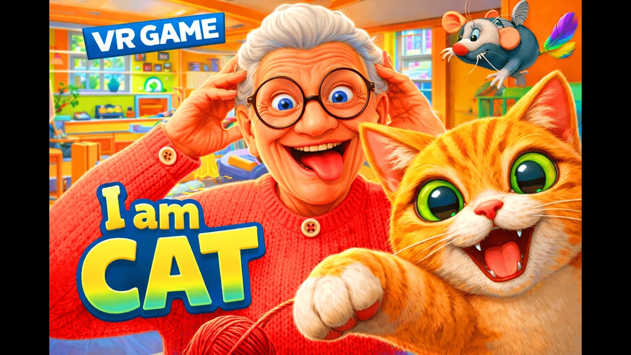 😼 БЕ-БЕ-БЕ! 👵 Я РАЗОЗЛИЛ БАБКУ В VR Game И УБЕГАЮ! I Am Cat