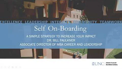 Self On-boarding: A Simple Four-Part Strategy for New Role Impact with Dr. Bill Faulkner