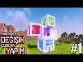 Minecraft&#39;ta Küp Küp Değişik Ev Yapımı! - (MÜKEMMEL OLDU)▶  Minecraft Değişik Yapılar [1]
