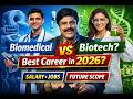 Biomedical vs Biotech Engineering 🔥 Which is Best After 12th? Salary, Jobs & Future Scope 2026