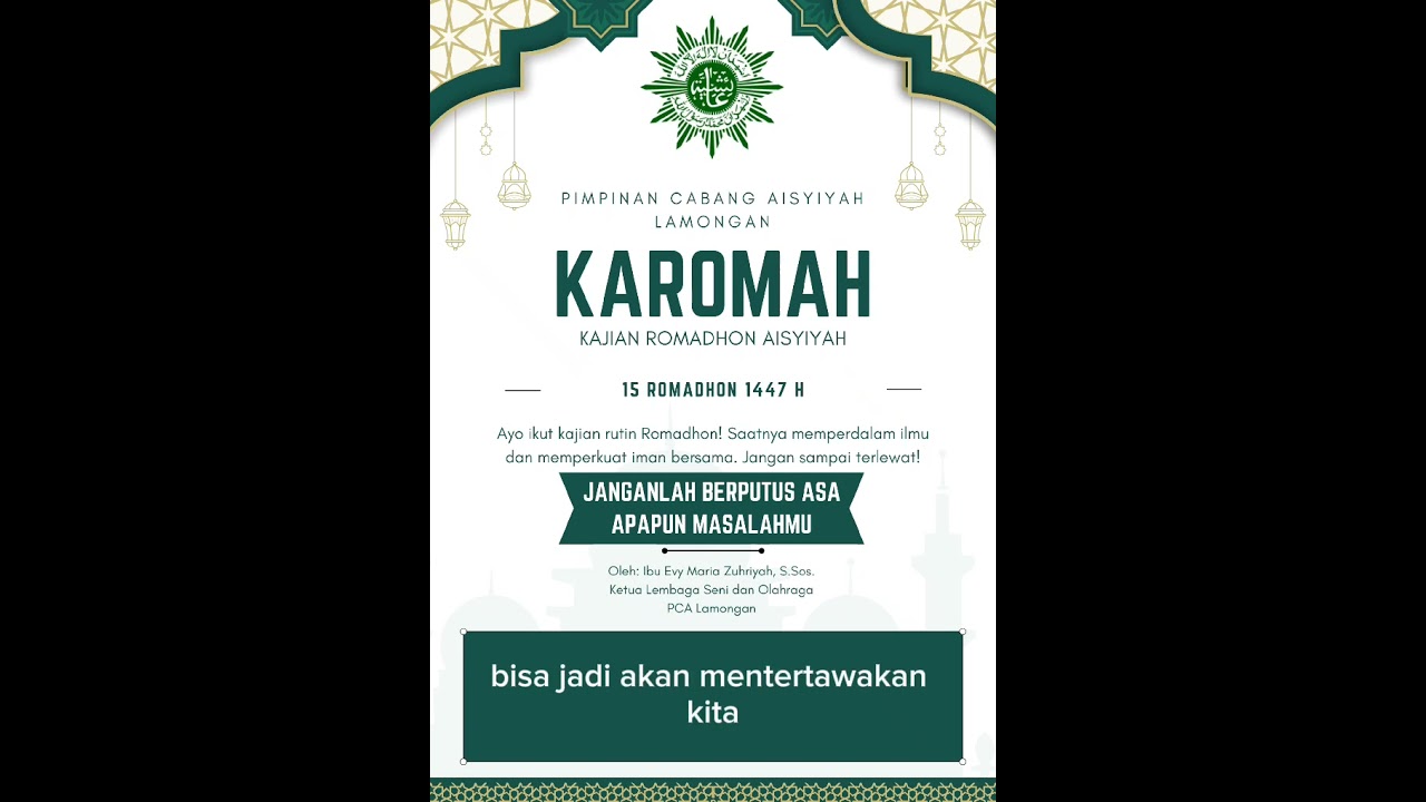 KAROMAH Episode 15 Romadhon 1447 H 